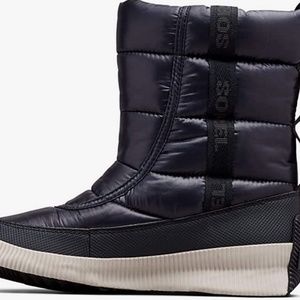 Sorel Boots Out n About Puffy Winter Snow Navy Mid Calf Boot 6
